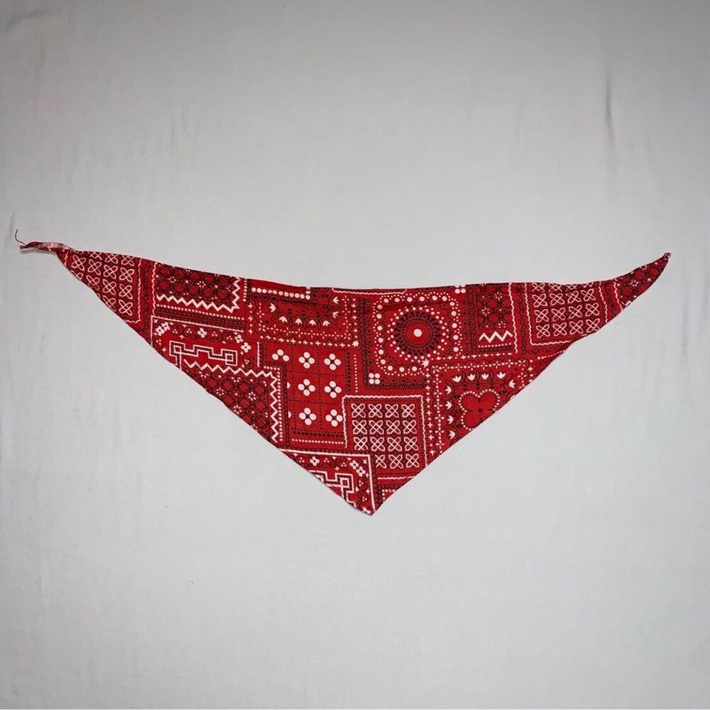 Red Bandana Cowboy Halloween Costume Western Neckerchief Neck Scarf Classic